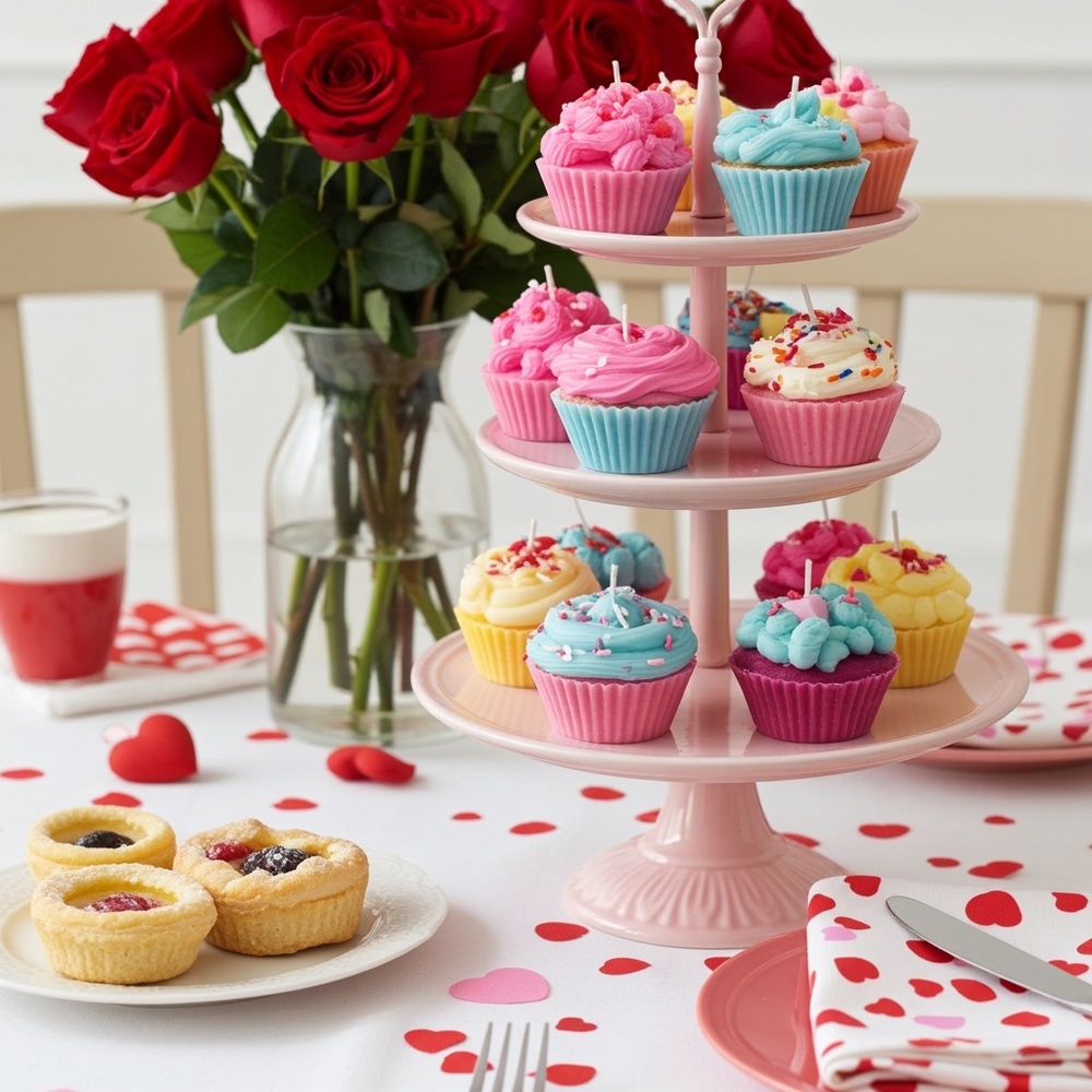 Colorful Cupcake Dessert Candles